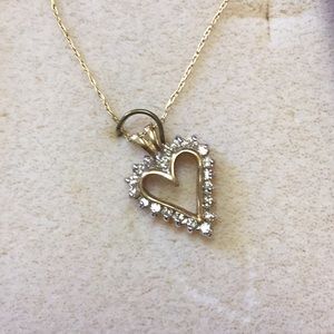 10k gold heart pendant